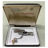 Vintage tie clips & pins-(in small section)