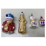 Vintage glass Christmas ornaments