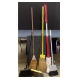 Brooms and mops