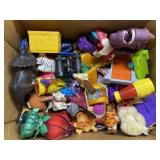 Box of vintage toys-Flintstones, Disney more