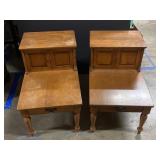 NICE vintage night stands-see pics-has drawer & 2