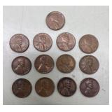 Wheat pennies (in small section)