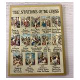 Vintage Stations of the Cross plaque 7x9"