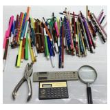 Calculators , magnifying glass & more