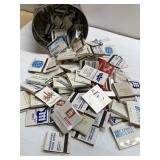 Bucket of matchbooks & more