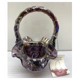 Fenton SIGNED handmade basket