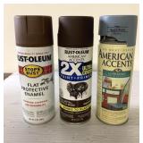 Spray paint cans-1/2 full