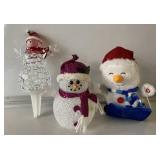 Animated & light-up Christmas Snowman decor-
