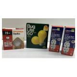 Plug in replacements, Bug light & lightbulbs