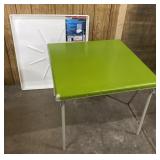 Retro Samsonite card table & Washing Machine Drain