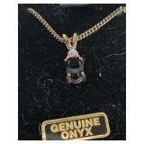 Genuine Onyx necklace (In Small section)