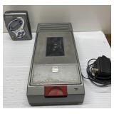 Vintage VHS tape rewinder & Sony