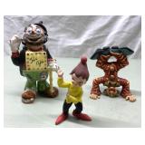 Vintage Elf & Clown figurines