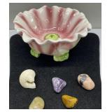 Polished rocks, bowl & more