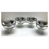 RARE mid century modern shrimp cocktail glasses