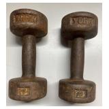 Two 12# weights
