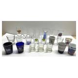 Lot of shot glasses