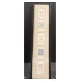 Antique framed art 37"x8.5"
