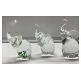 Art & Bubble Glass elephants Art & Bubble Glass elephants