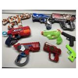 Variety of toy guns Variety of toy guns