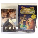 SEALED Disney Lady & the Tramp & Titantic VHS SEALED Disney Lady & the Tramp & Titantic VHS