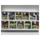 Christmas Village Porcelain House set with box Christmas Village Porcelain House set with box