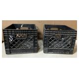 2 dairy crates - 11 x 13 x 13 2 dairy crates - 11 x 13 x 13