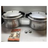2 vintage pressure cookers-Mirro 2 vintage pressure cookers-Mirro