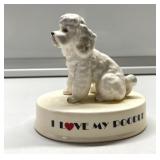 I love my poodle figurine-Japan I love my poodle figurine-Japan