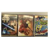 DVDs-Spongebob, Spiderman, Star Wars DVDs-Spongebob, Spiderman, Star Wars