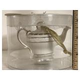 Glass teapot ornament still in package Glass teapot ornament still in package