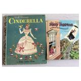 Old Disney Cinderella & Mary Poppins Little Golden Old Disney Cinderella & Mary Poppins Little Golden