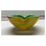 RARE Murano Italy Artisan glass ashtray RARE Murano Italy Artisan glass ashtray