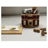 Incense burner house & cones Incense burner house & cones