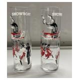 TALL mid century modern Showboat glasses TALL mid century modern Showboat glasses