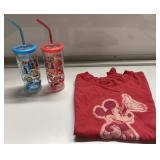 Kids5/6 Disney Mickey Mouse shirt & kids water Kids5/6 Disney Mickey Mouse shirt & kids water