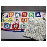 Small vintage crocheted blankets-1 needs repair Small vintage crocheted blankets-1 needs repair