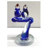 Art glass bird figurine Art glass bird figurine