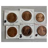 Copper rounds 1-1/2' Copper rounds 1-1/2'