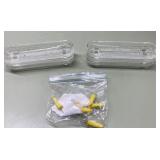 Vintage glass corn on the cob trays & access Vintage glass corn on the cob trays & access