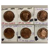 Copper Indian Head coins Copper Indian Head coins