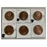 Mercury dime & copper coins Mercury dime & copper coins