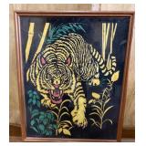 Vintage framed velvet art-17x21' Vintage framed velvet art-17x21'