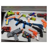Variety of toy guns Variety of toy guns