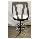 COOL Retro Black see-thru plastic bar stool w/ COOL Retro Black see-thru plastic bar stool w/