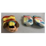 ADORABLE vintage hand puppet & mittens ADORABLE vintage hand puppet & mittens