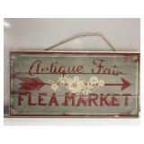 CUTE Antique Fair Flea Market sign 24x12' CUTE Antique Fair Flea Market sign 24x12'