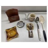 Retro ashtray, bill holder, utensils more Retro ashtray, bill holder, utensils more