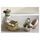 Vintage Puppy ashtray & figurine Vintage Puppy ashtray & figurine