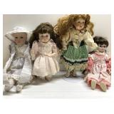 CUTE porcelain dolls-some signed & numbered- CUTE porcelain dolls-some signed & numbered-